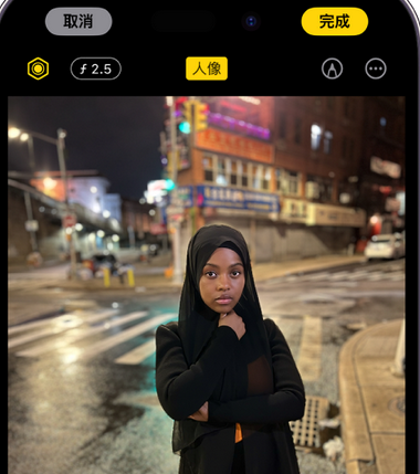 聊城苹果15服务店分享如何在iPhone15系列机型拍摄照片中添加人像效果 